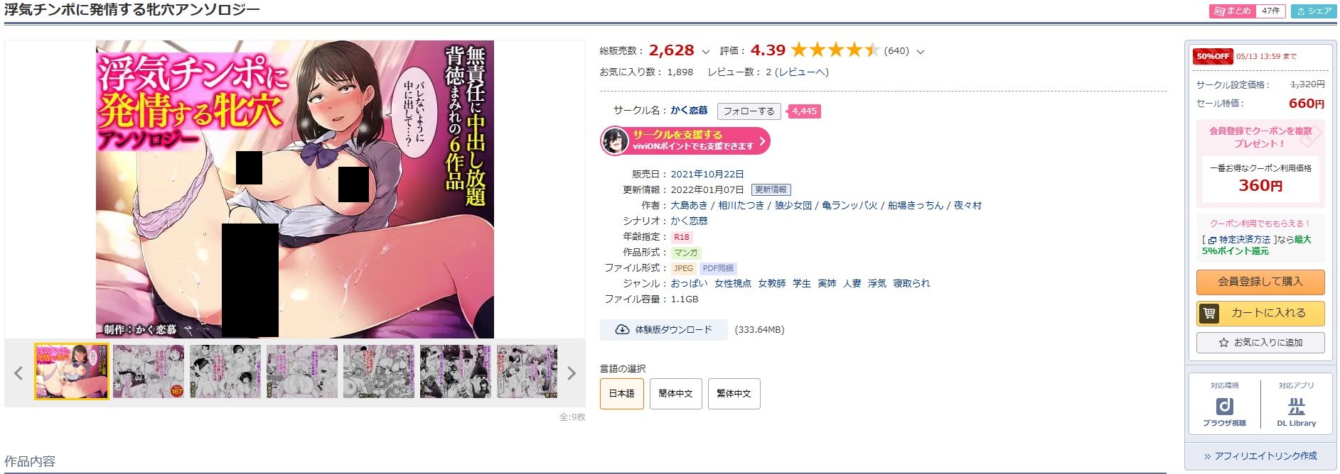 浮気チンポに発情する牝穴アンソロジー