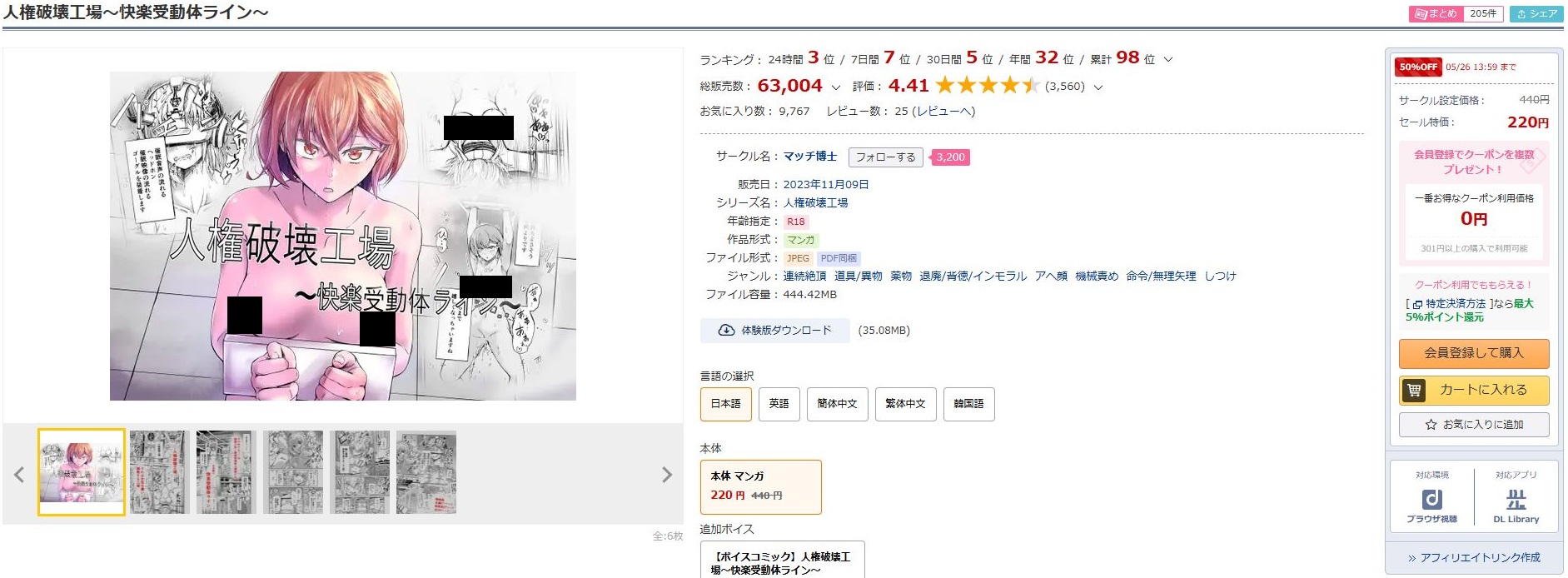 人権破壊工場~快楽受動体ライン~