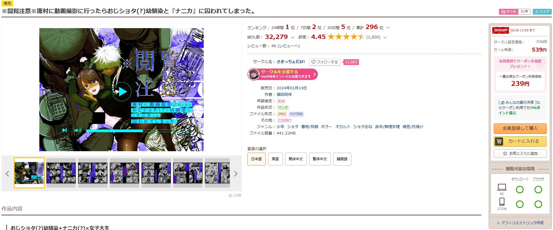 ※閲覧注意※廃村に動画撮影に行ったらおじショタ（？）幼馴染と『ナニカ』に囚われてしまった。