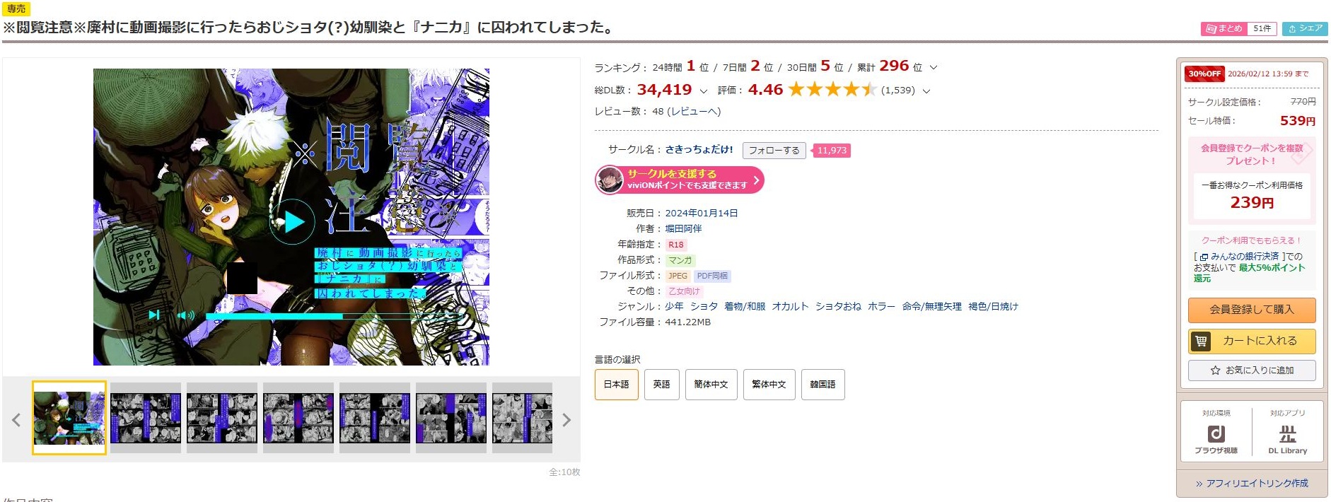 ※閲覧注意※廃村に動画撮影に行ったらおじショタ（？）幼馴染と『ナニカ』に囚われてしまった。